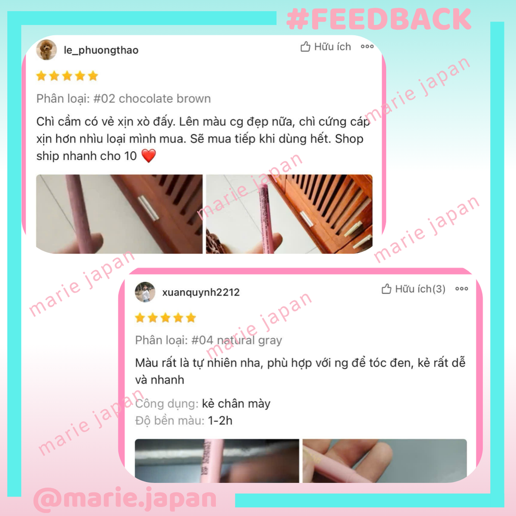 Bút Kẻ Mày Siêu Mảnh 1mm Pinkflash Siêu Dễ Kẻ,  Không Lem Chống Thấm Nước Skinny Eyebrow Pencil E25