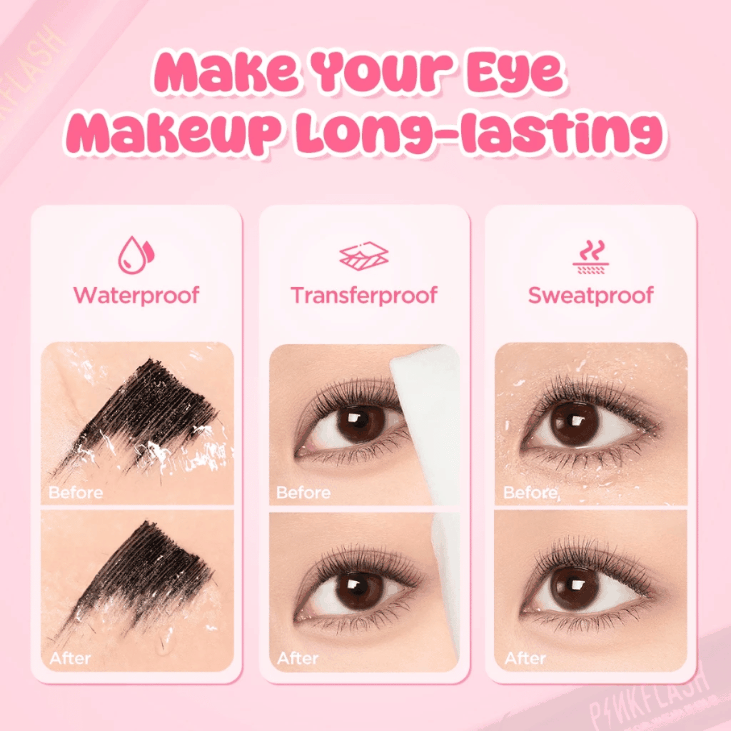 Mascara Pinkflash Oilproof Curl Mascara E08