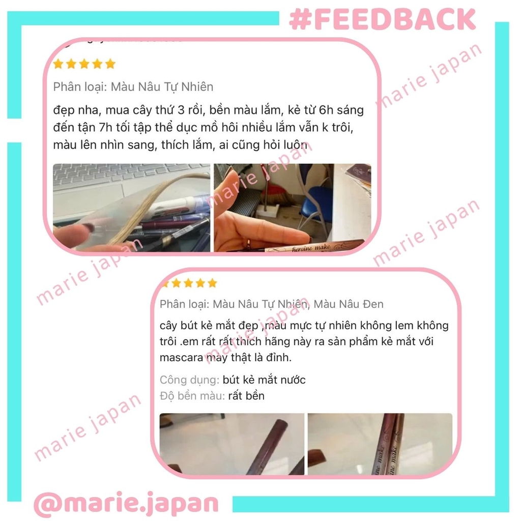 Kẻ Mắt Nước Kiss Me Heroine Make Đầu Cọ 0.1mm Siêu Mảnh Nét Thanh Lâu Trôi Suốt 24H Smooth Liquid Eyeliner Nhật Bản