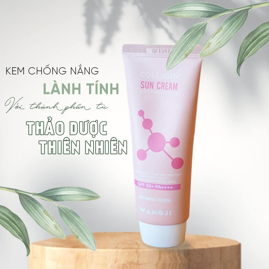 Kem Chống Nắng Wangji Collagen 3 Active Defense Tuýp 50ml