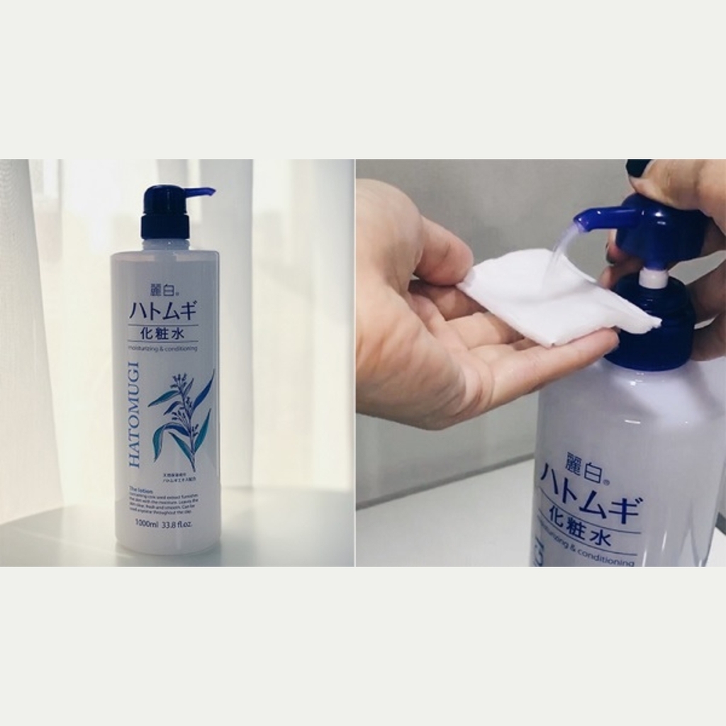 Toner Hatomugi Reihaku The Lotion - TRẮNG DA THƯỜNG Chai 1000ml