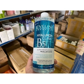 Nước Tẩy Trang Eveline Hyaluron Clinic B5 Chai 500ml