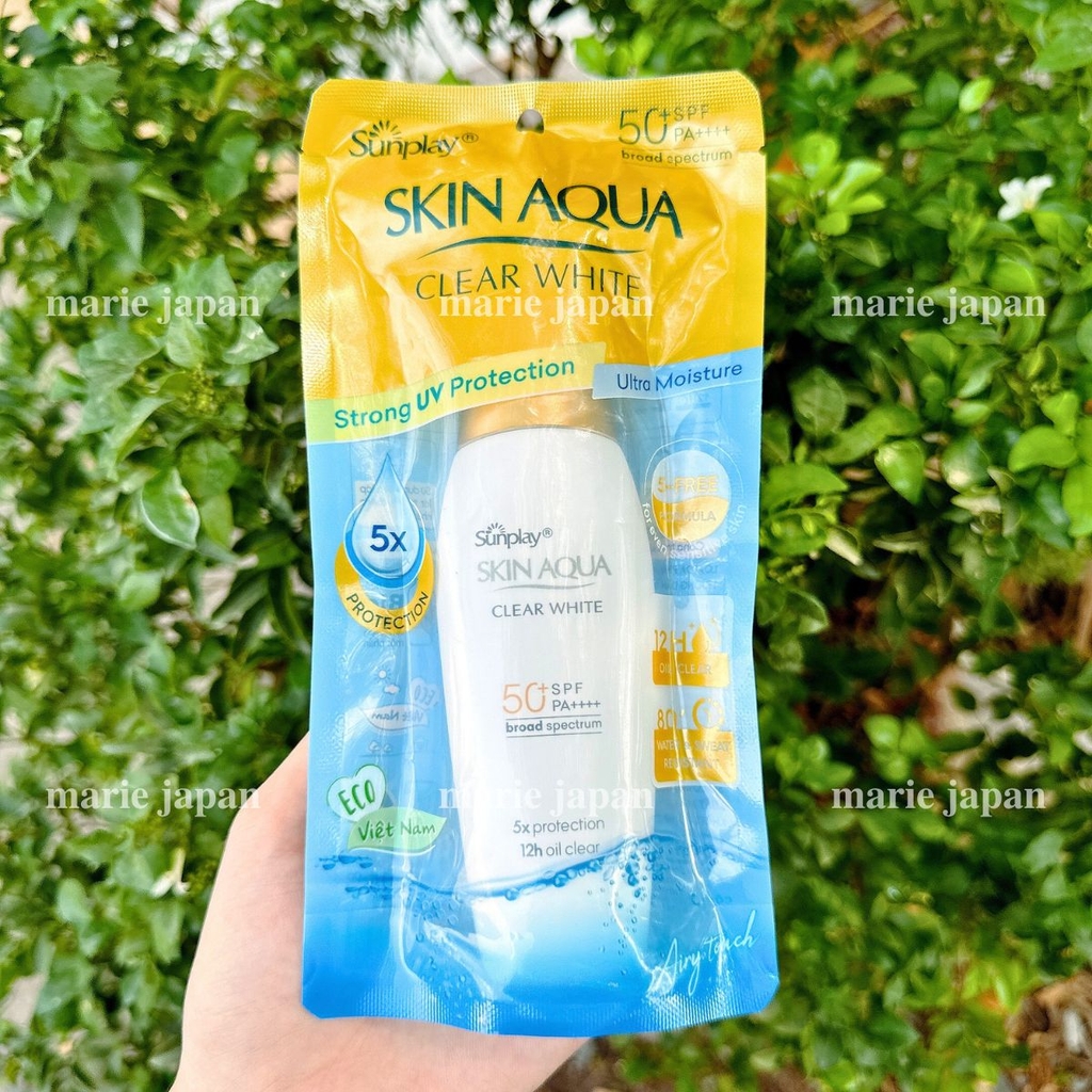 Kem Chống Nắng Skin Aqua CLEAR WHITE NẮP VÀNG - 25G ( CHAI LẺ )
