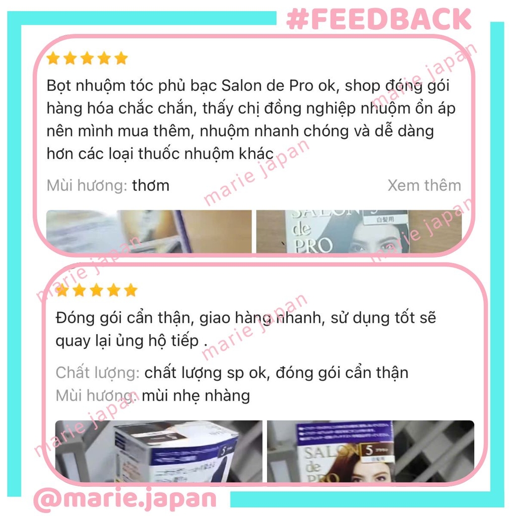 Bọt Nhuộm Tóc Salon De Pro Phủ Bạc Tự Nhiên Cao Cấp Không Mùi Tiện Lợi  Nhật Bản