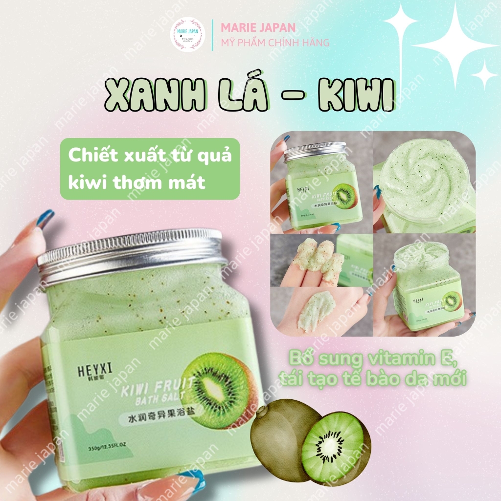 Muối Tắm Tẩy Tế Bào Chết Hương Trái Cây HEYXI Bath Salt Scrub 350g