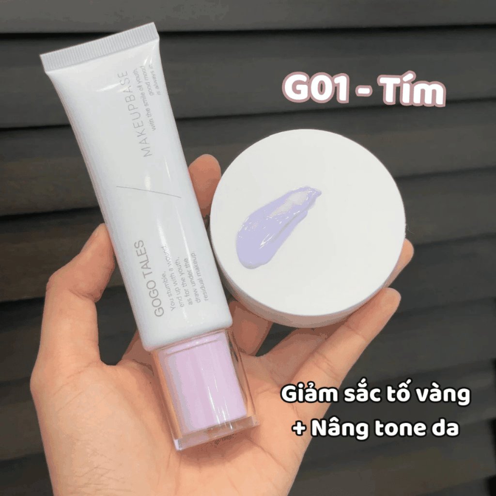 Kem Lót Trang Điểm Gogo Tales Hiệu Chỉnh Nâng Tone Da Mịn Như Filter Mỏng Nhẹ Tự Nhiên Makeup Base GT676 32g