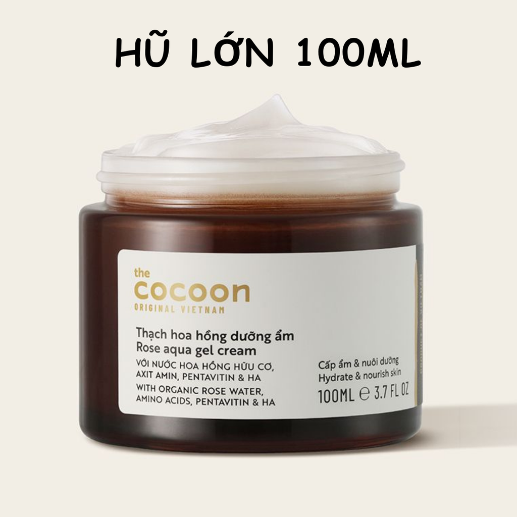 Thạch Hoa Hồng Dưỡng Ẩm Cocoon Cấp Ẩm Sâu Dịu Da Chống Lão Hóa