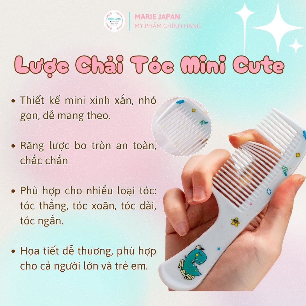 Lược Chải Tóc Mini Cute Girl Siêu Dễ Thương Nhỏ Gọn Tiện Lợi Mang Theo