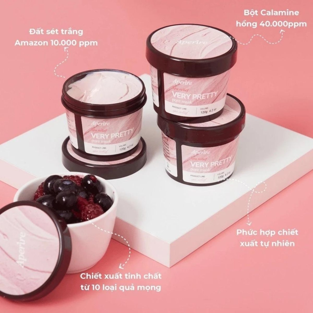 Mặt Nạ Đất Sét Aperire Băng Lạnh Sáng Da Giảm Dầu Se Khít Lỗ Chân Lông Be Frozen Pore Mask Hàn Quốc 120g