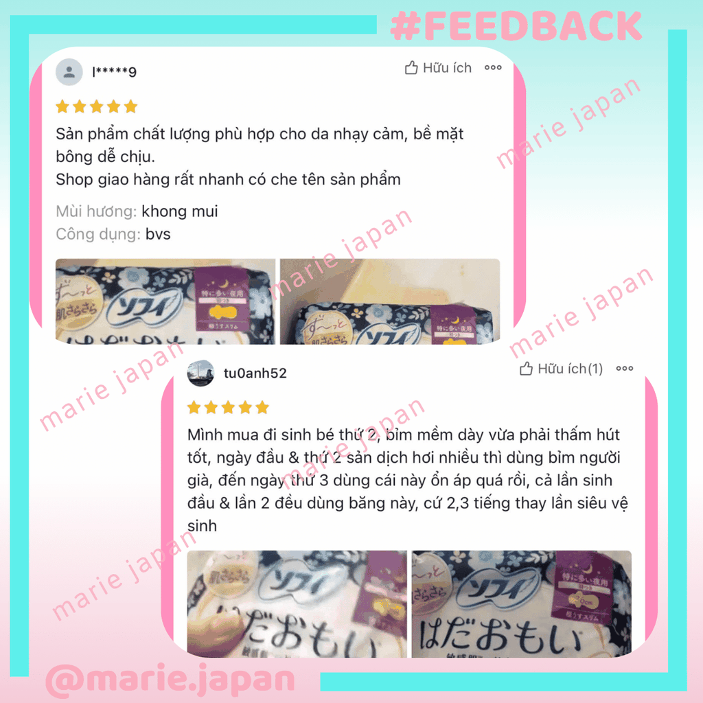 Băng Vệ Sinh Có Cánh Unicharm Sofy Siêu Thấm Chống Tràn  Ban Đêm Unicharm Sofy Skin Comfort Nhật Bản 36cm 4 Miếng