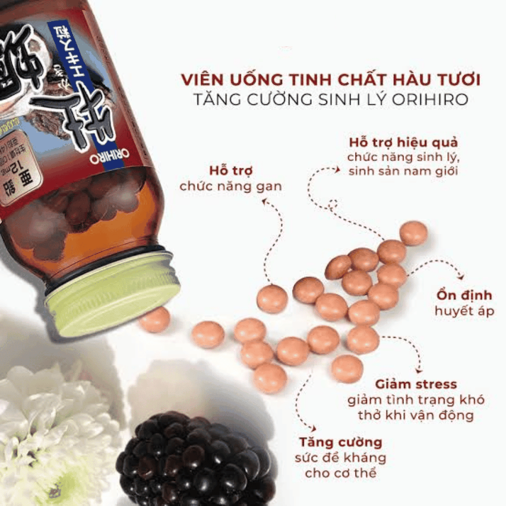 Viên Uống Tinh Chất Hàu Orihiro New Oyster Extract Hộp 120 Viên