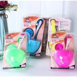 Bộ Chén Cọ Khuấy Trộn Đắp Mặt Nạ Bột - 6 Món