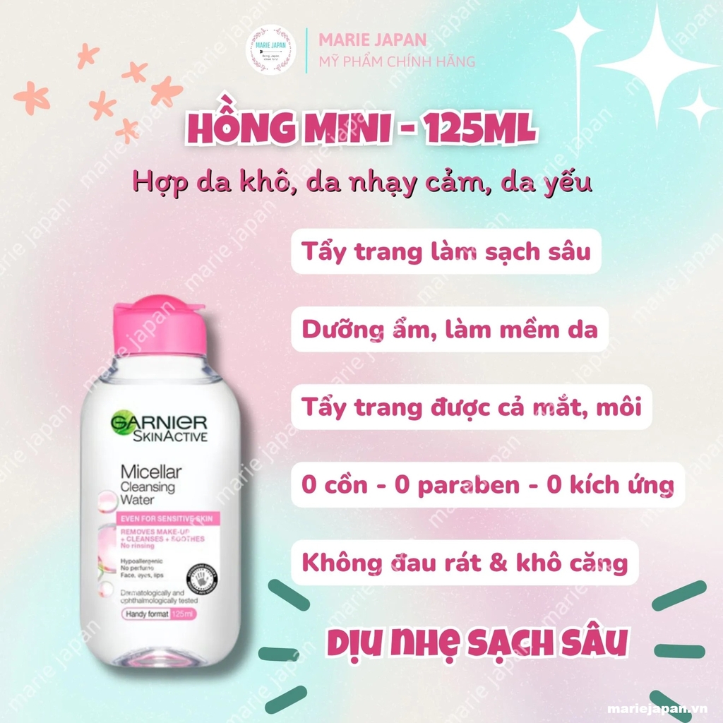 Nước Tẩy Trang Garnier Micellar Cleansing Water