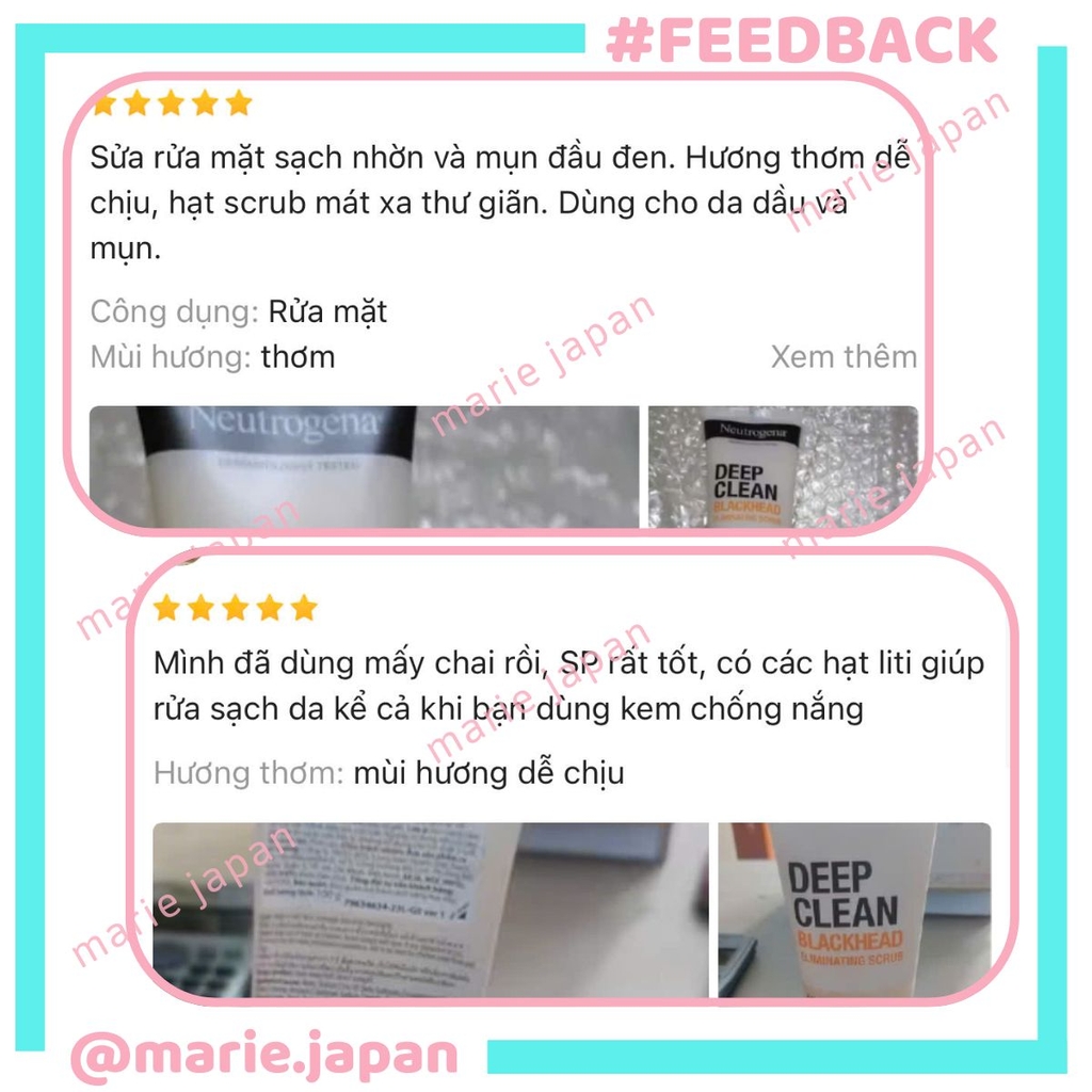 Sữa Rửa Mặt Neutrogena Sạch Sâu Giảm Mụn Siêu Ẩm Mịn Deep Clean Blackhead Eliminating Scrub Tuýp 100G