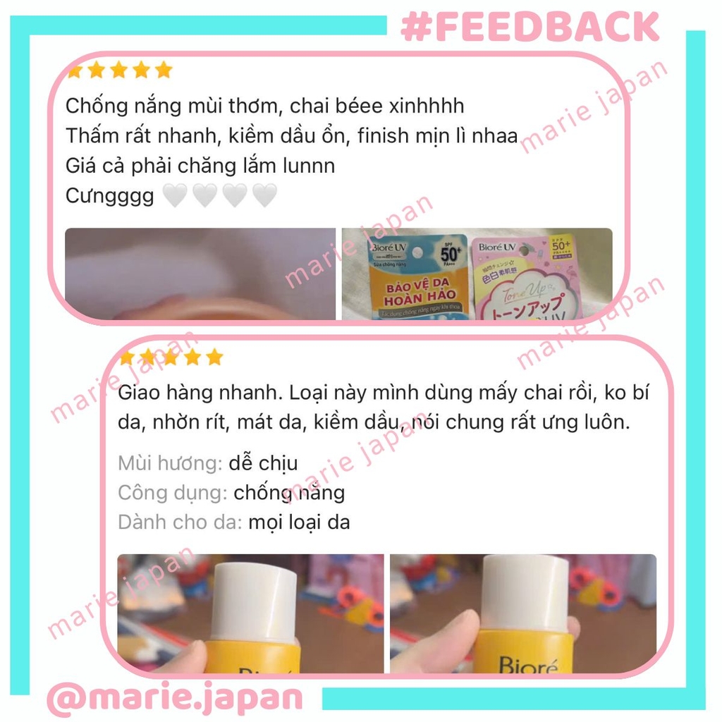 Kem Chống Nắng Biore UV Dạng Sữa Sáng Mịn Da Perfect Protect Milk/ Smooth Velvet UV Nhật Bản