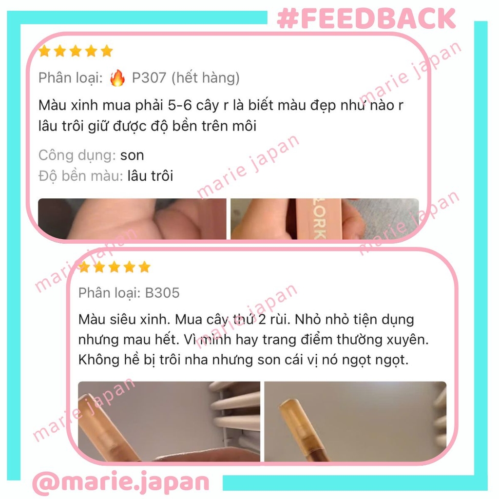 Son Kem Lì Colorkey Soft Matte Water Tint Bền Màu Lâu Trôi Siêu Mịn Môi