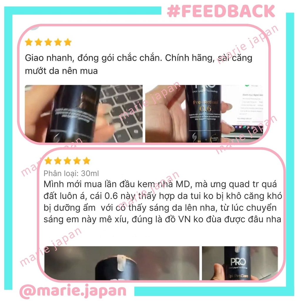 Kem Dưỡng MD CARE PRO-RETINOL 0.6 Trẻ Hóa Sáng Da Cải Thiện Nếp Nhăn 30ml