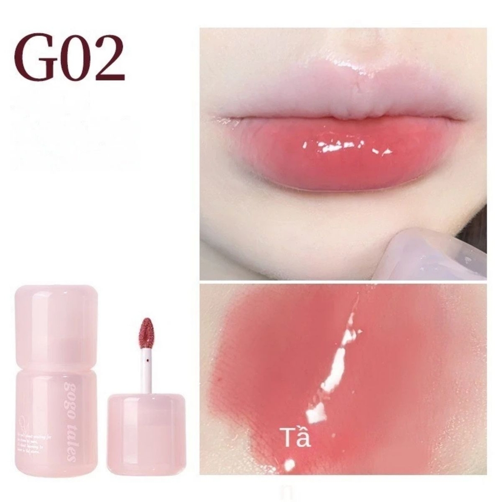 Son Bóng Dưỡng Môi Gogo Tales Pink Glaze Essence – Căng Bóng Môi, Mỏng Nhẹ Tự Nhiên, Dưỡng Ẩm Toàn Diện