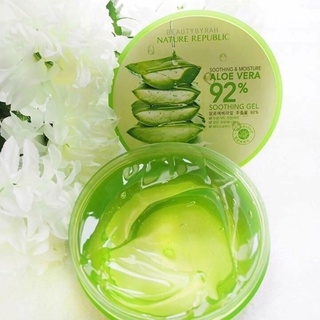 Gel Dưỡng Lô Hội Nature Republic Aloe Vera 92% Soothing Gel Hũ 300ml
