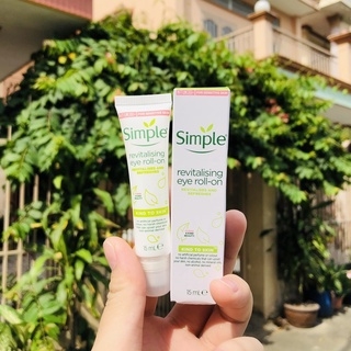 Kem Dưỡng Mắt Dạng Lăn Giảm Thâm Simple Revitalising Eye Roll-On 15ml
