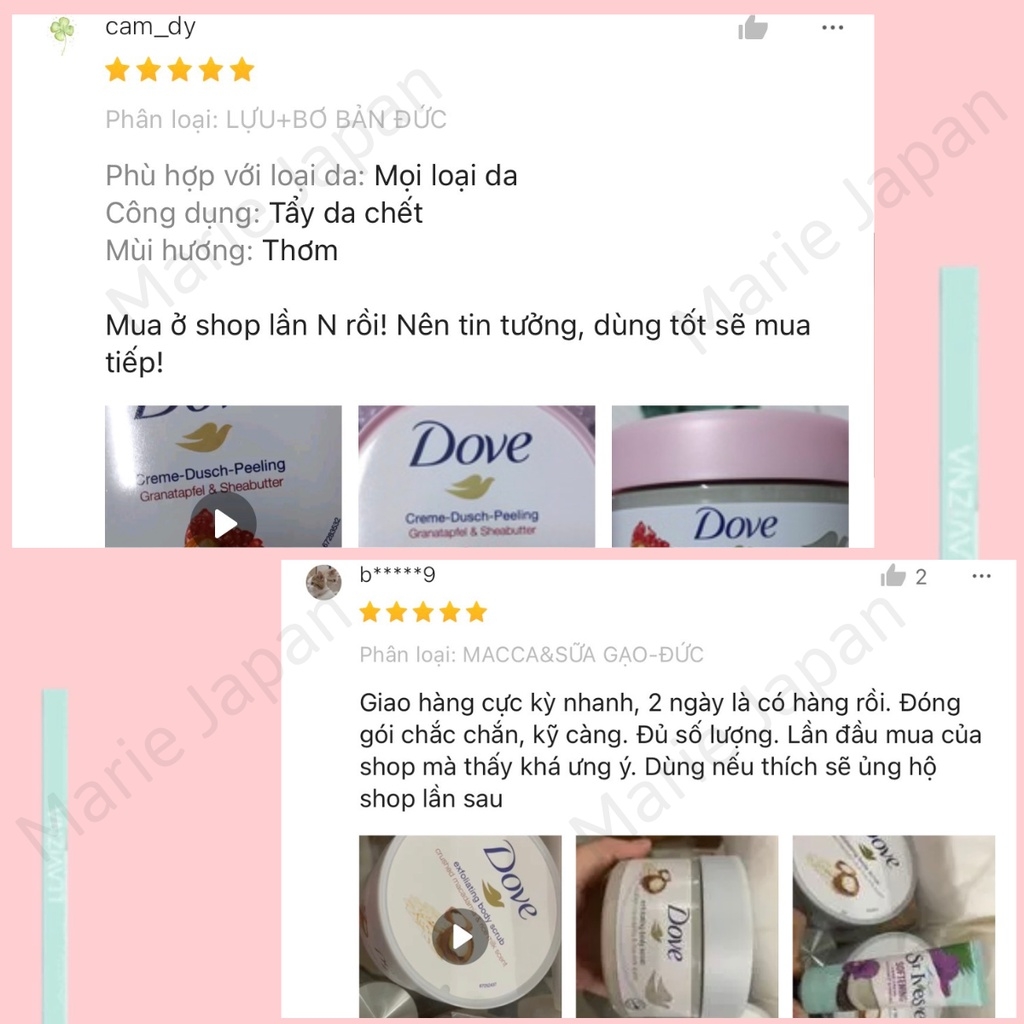 Tẩy Tế Bào Chết Body Dove Dưỡng Trắng Mịn Da