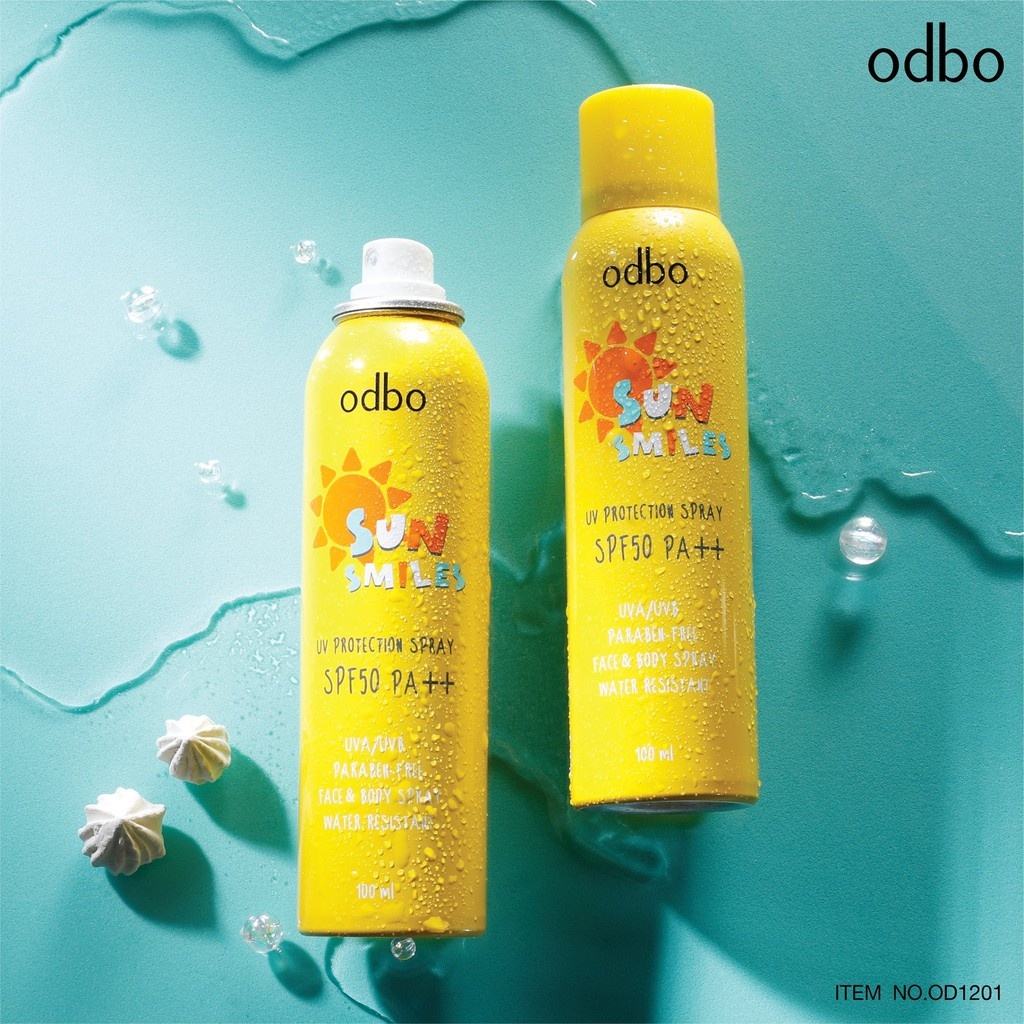 Xịt Chống Nắng Odbo Sun Smiles Nâng Tông Sáng Da Toàn Thân SPF50 Thái Lan 100ml