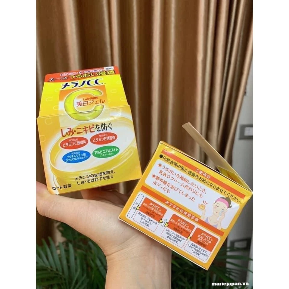 Kem Dưỡng CC Melano Brightening Gel Nhật Bản Hũ 100g