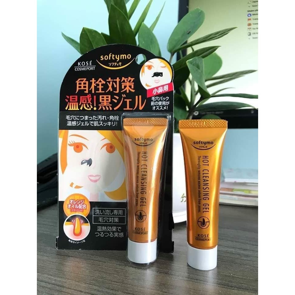Gel Làm Sạch Mụn Đầu Đen Kose Softymo Hot Cleansing Tuýp 25g