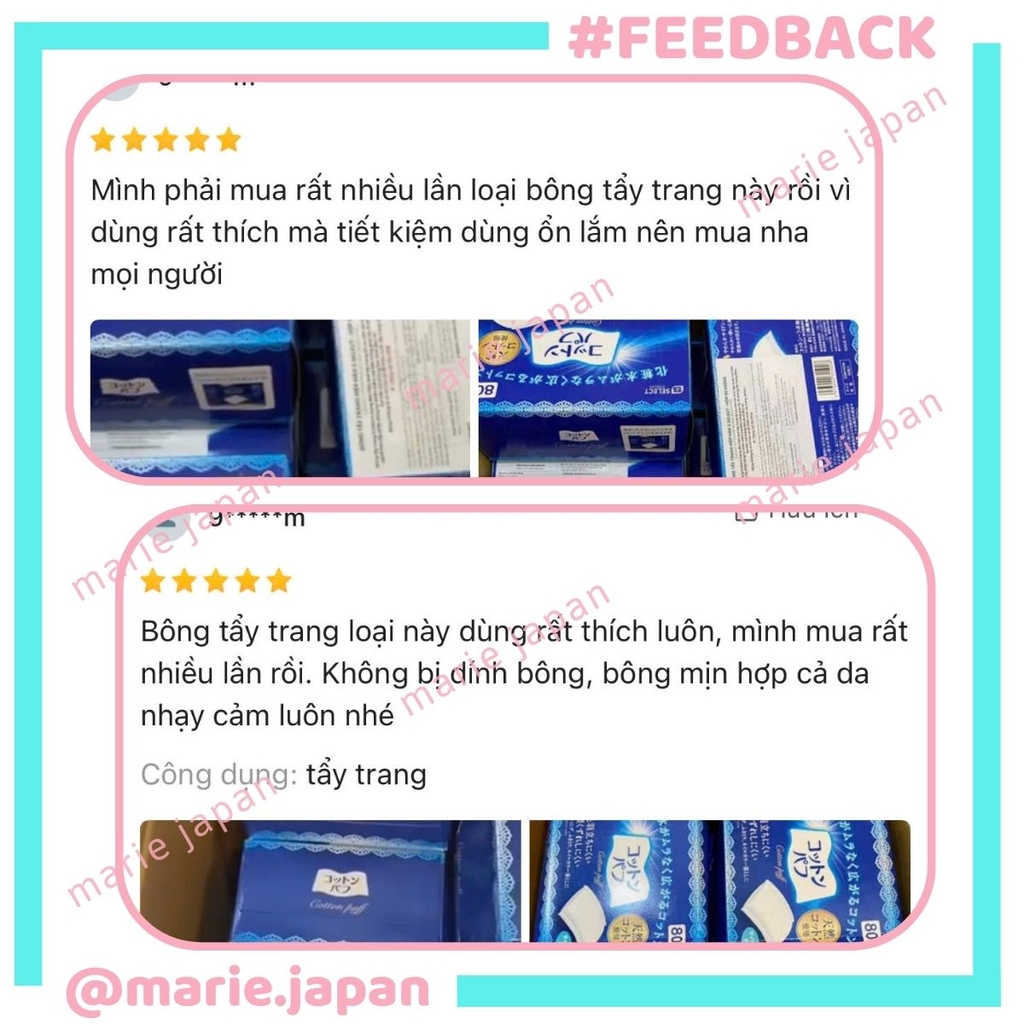 Bông Tẩy Trang S Select Cotton Puff Siêu Mềm Min Bông Tự Nhiên An Toàn Cho Da