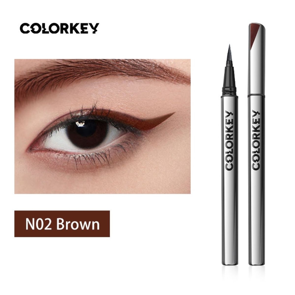 Bút Kẻ Mắt Nước Colorkey  Siêu Mảnh Sắt Nét Lâu Trôi Floating Color  Liquid Eyeliner 1 Cây