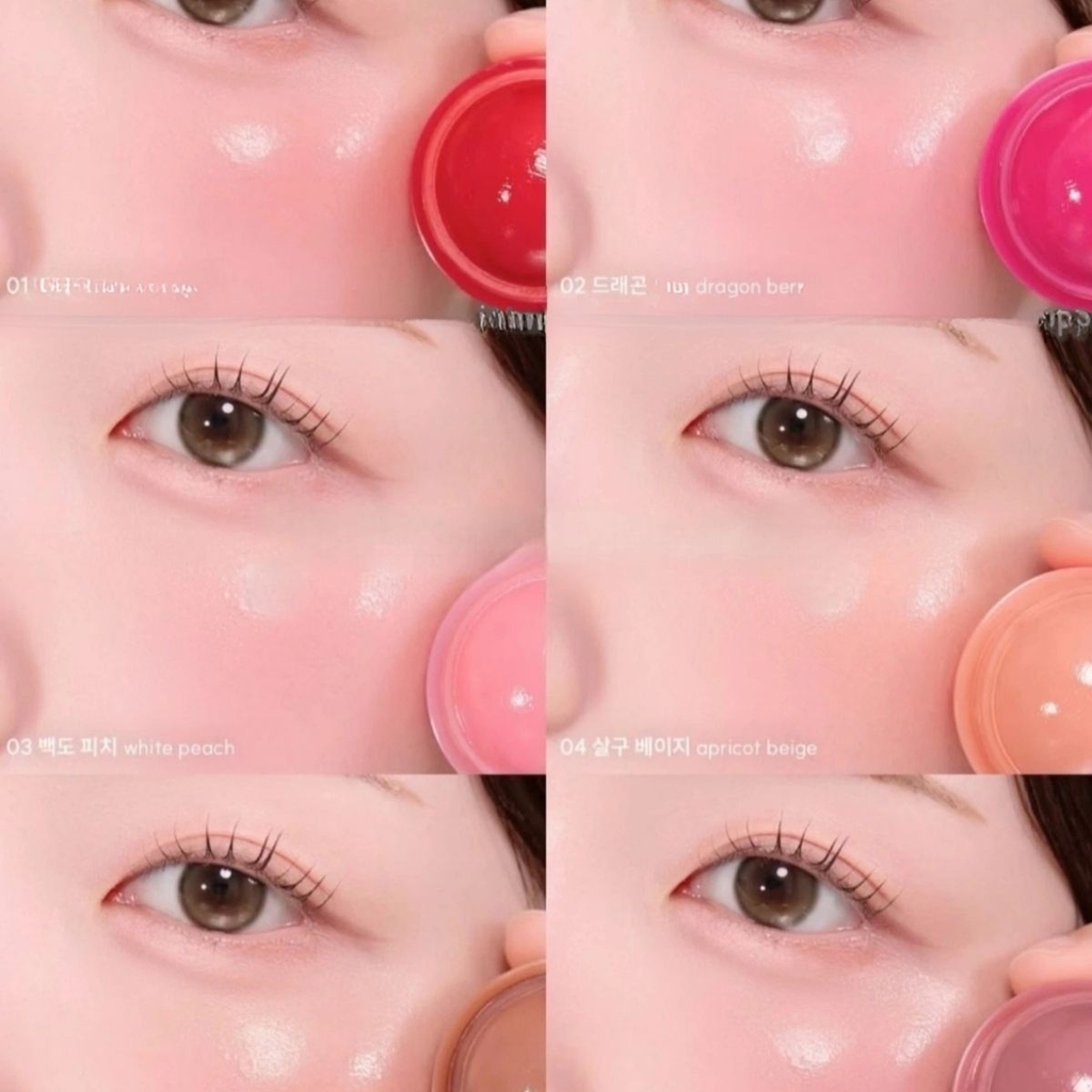 Má Hồng Kem Romand Juicy Roll Cheek Dạng Lăn Màu Tự Nhiên Dễ Tán Căng Mướt Hàn Quốc