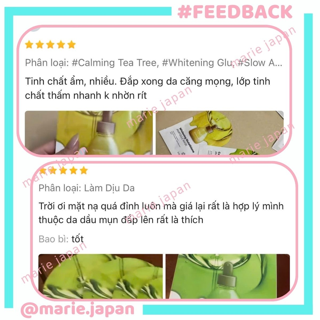 [COMBO 3 MIẾNG] Mặt Nạ Gookin Ampoule Mask Cấp Ẩm Dưỡng Sáng Phục Hồi Căng Bóng Da Hàn Quốc