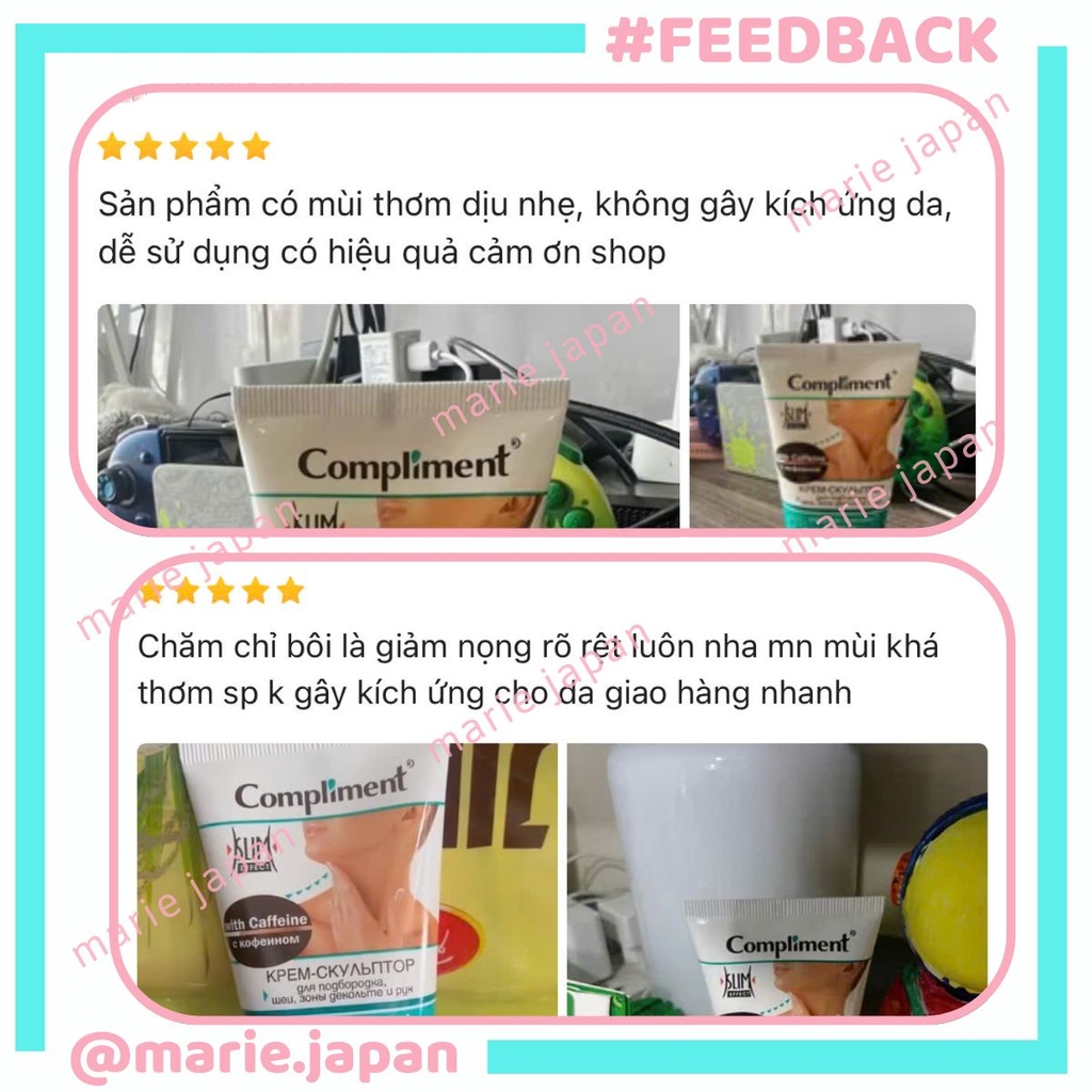 Kem Dưỡng Cổ Compliment Giảm Nọng Cằm Mờ Nếp Nhăn Thon Gọn Mịn Màng Da 150ml