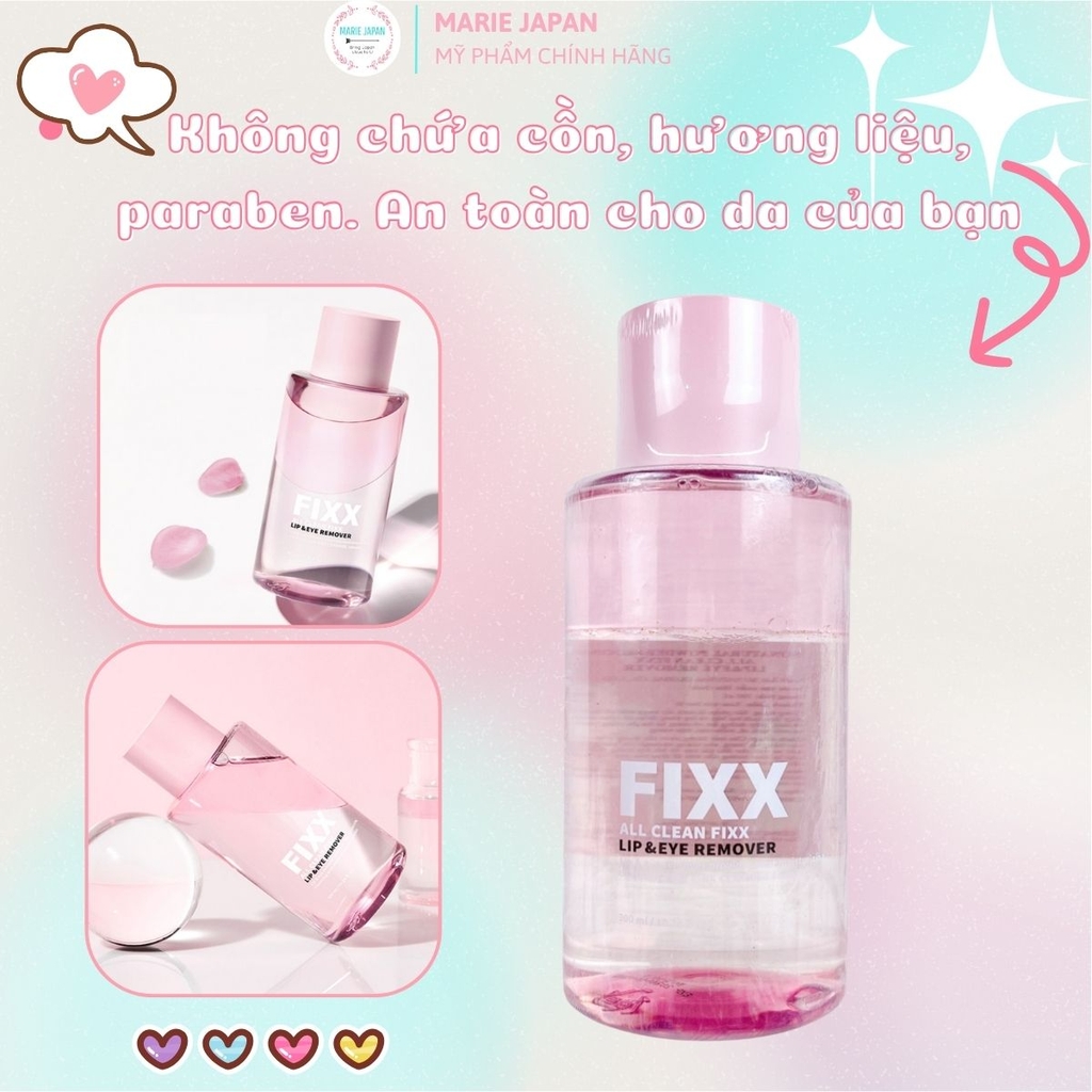 Tẩy Trang Mắt Môi So Natural Fixx Sạch Sâu Dịu Nhẹ An Toàn Cho Da Hàn Quốc Chai 300ml - TẶNG KÈM KEM TRẮNG NÁCH OFMEIGHT