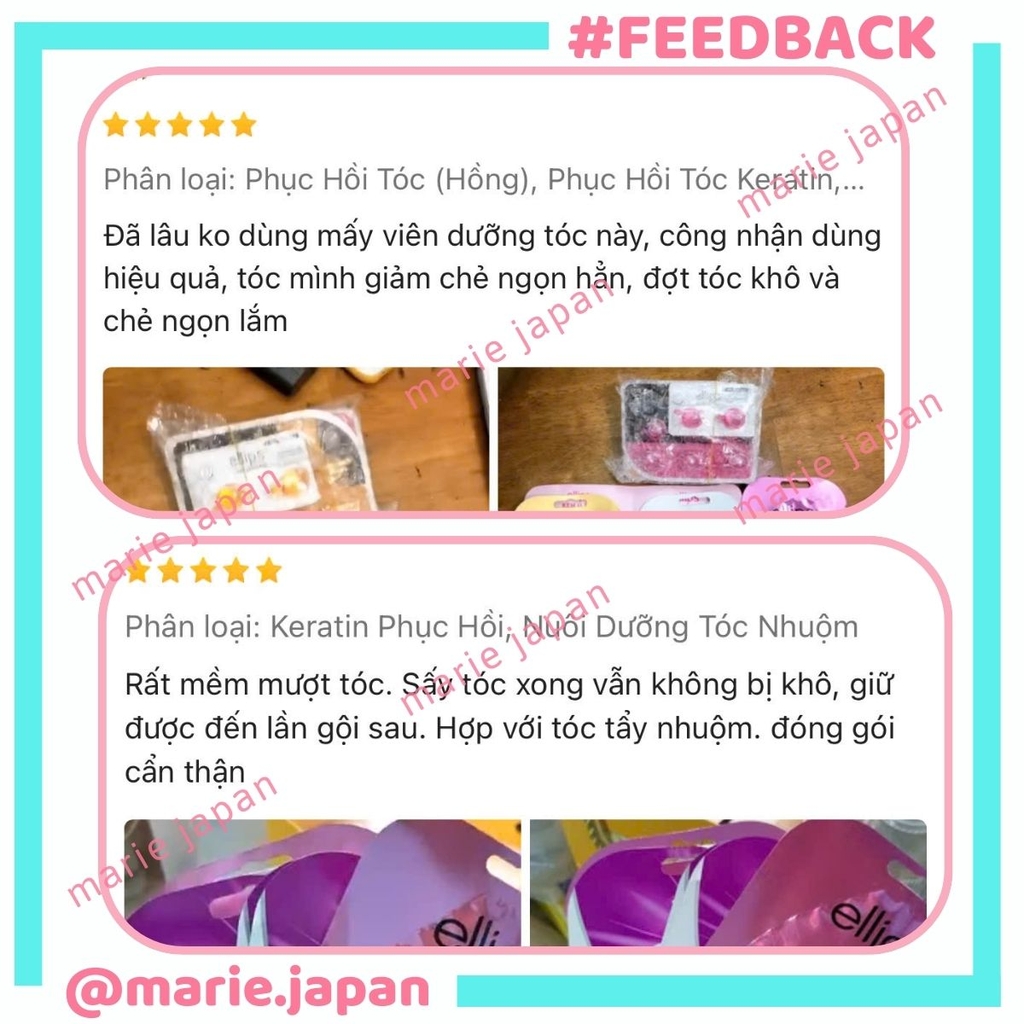 Kem Ủ Tóc Ellips Vitamin Hair Mask Phục Hồi Hư Tổn Dưỡng Tóc Óng Mượt