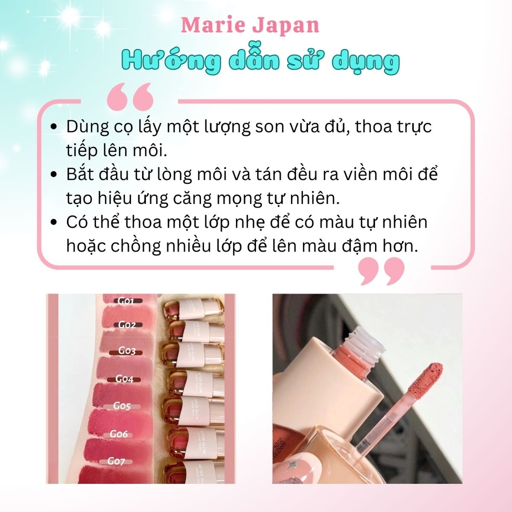Son Kem Bùn Gogo Tales After Glow Mềm Mịn Lâu Trôi Không Dính Cốc Thin Mud Gauze Lip Glaze GT476