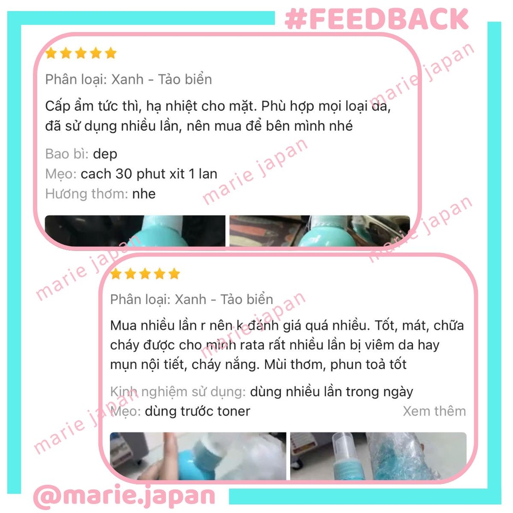 Xịt khoáng Compliment Aqua Spray 99% Cấp Ẩm Làm Mát Dịu Da 200ml