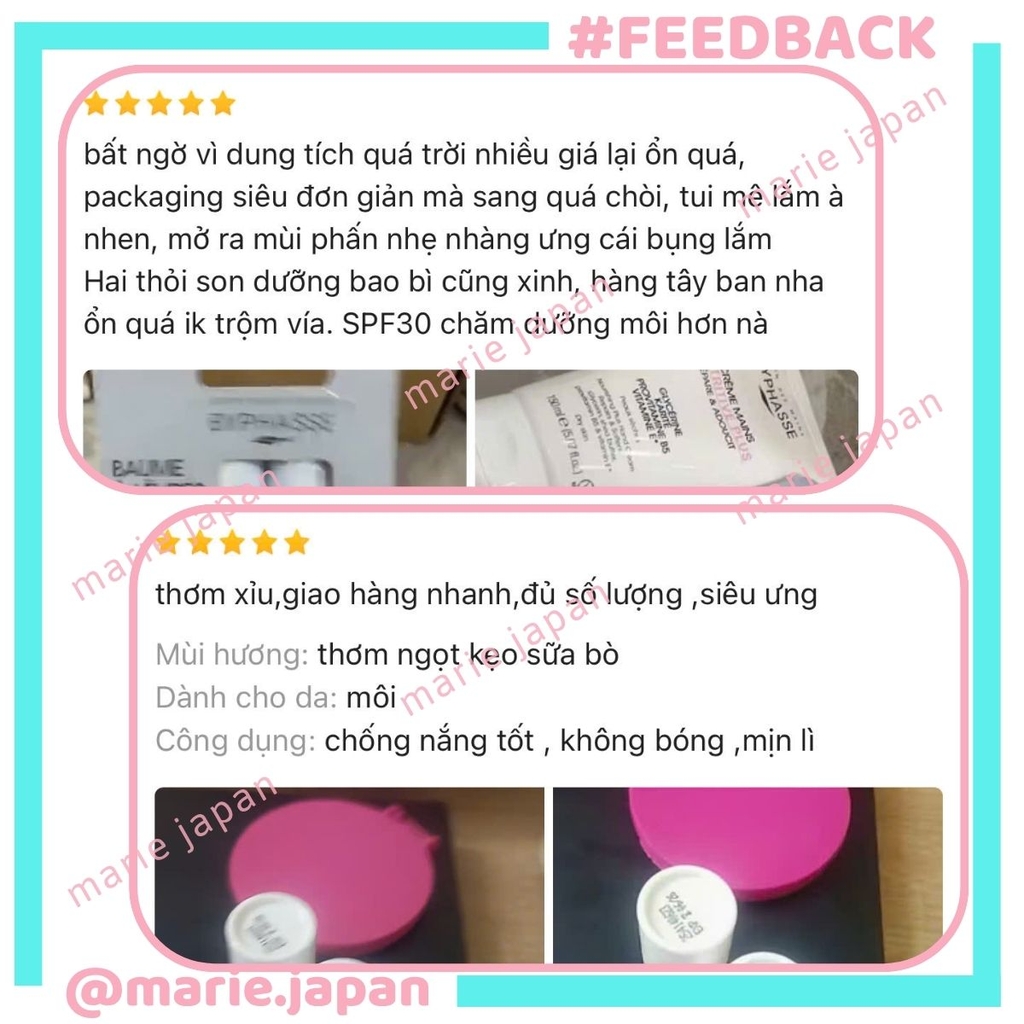 Son Dưỡng Byphasse Protector Lip Balm SPF30 Dưỡng Ẩm Chống Nắng Mờ Thâm Set 2 Son