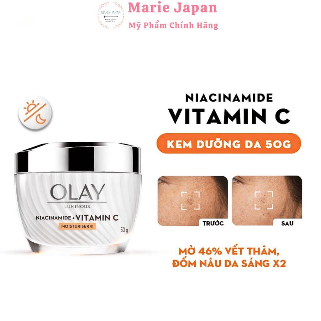 Kem Dưỡng Da Olay Luminous Dưỡng Trắng Mờ Thâm Nám Sáng Khỏe Thái Lan Hộp 50g