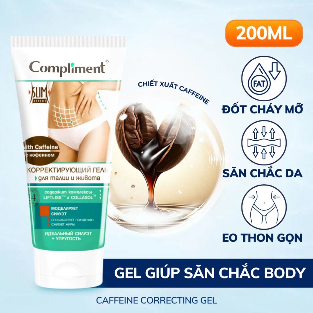 Kem Tan Mỡ Nóng Lạnh Compliment Giảm Mỡ Bụng Săn Chắc Da Thon Gọn Body Nga 200ml