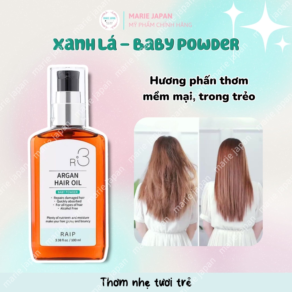Tinh Dầu Dưỡng Tóc Raip R3 Argan Hair Oil