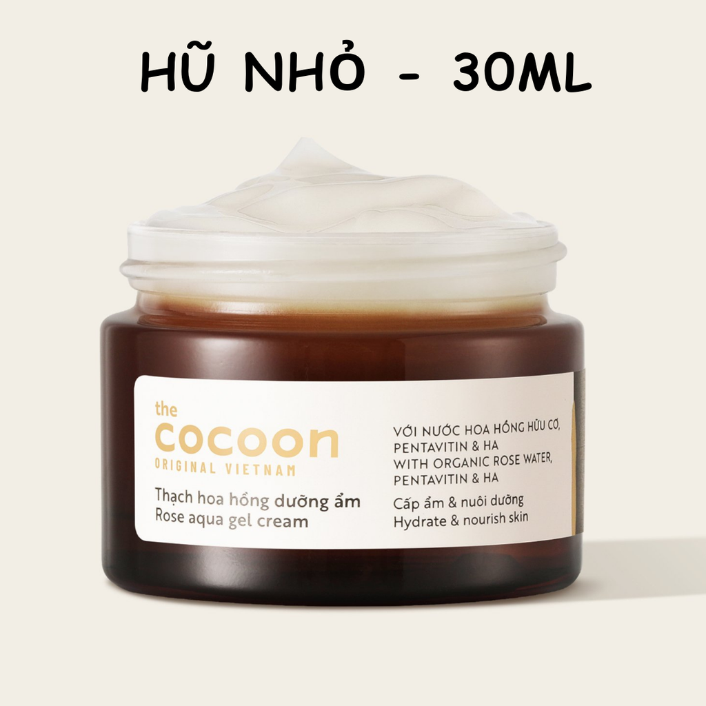 Thạch Hoa Hồng Dưỡng Ẩm Cocoon Cấp Ẩm Sâu Dịu Da Chống Lão Hóa