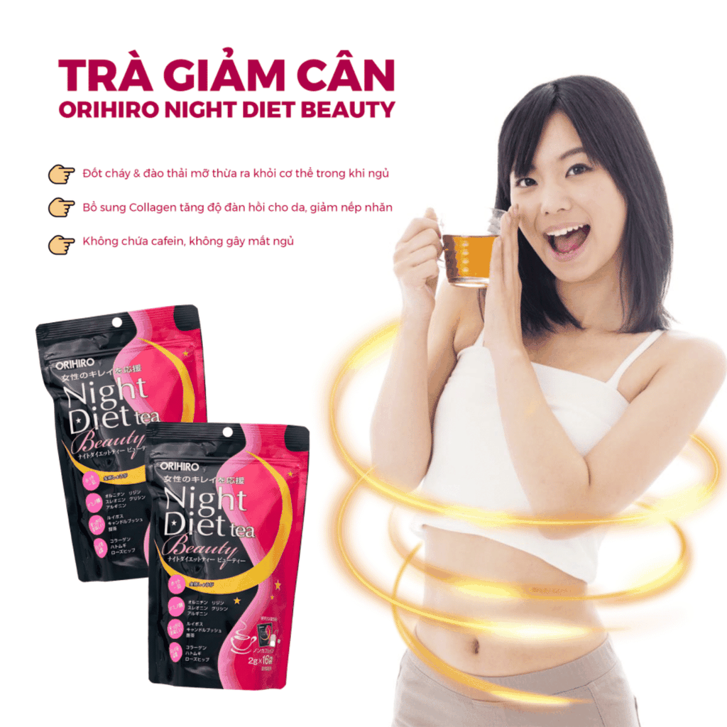 Trà Giảm Cân Orihiro Night Diet Nhật Bản