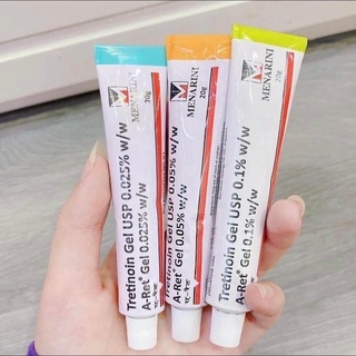 Tretinoin Aret USP Gel Ấn Độ Giảm Mụn Trẻ Hóa Da Chính Hãng