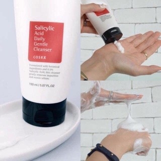SRM COSRX Salicylic Acid Daily Gentle Cleanser TUÝP ĐỎ MINISIZE 50ML