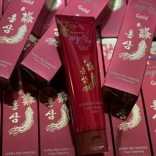 SRM My Gold Korea Red Ginseng Foam Cleansing Tuýp 130ml