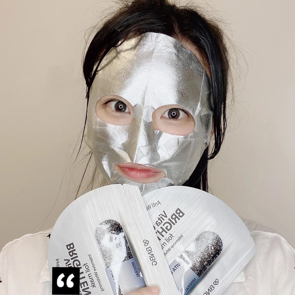 Mặt Nạ BNBG Vita Cocktail Foil Mask Cấp Ẩm Phục Hồi Chống Lão Hóa Hộp 10 Miếng