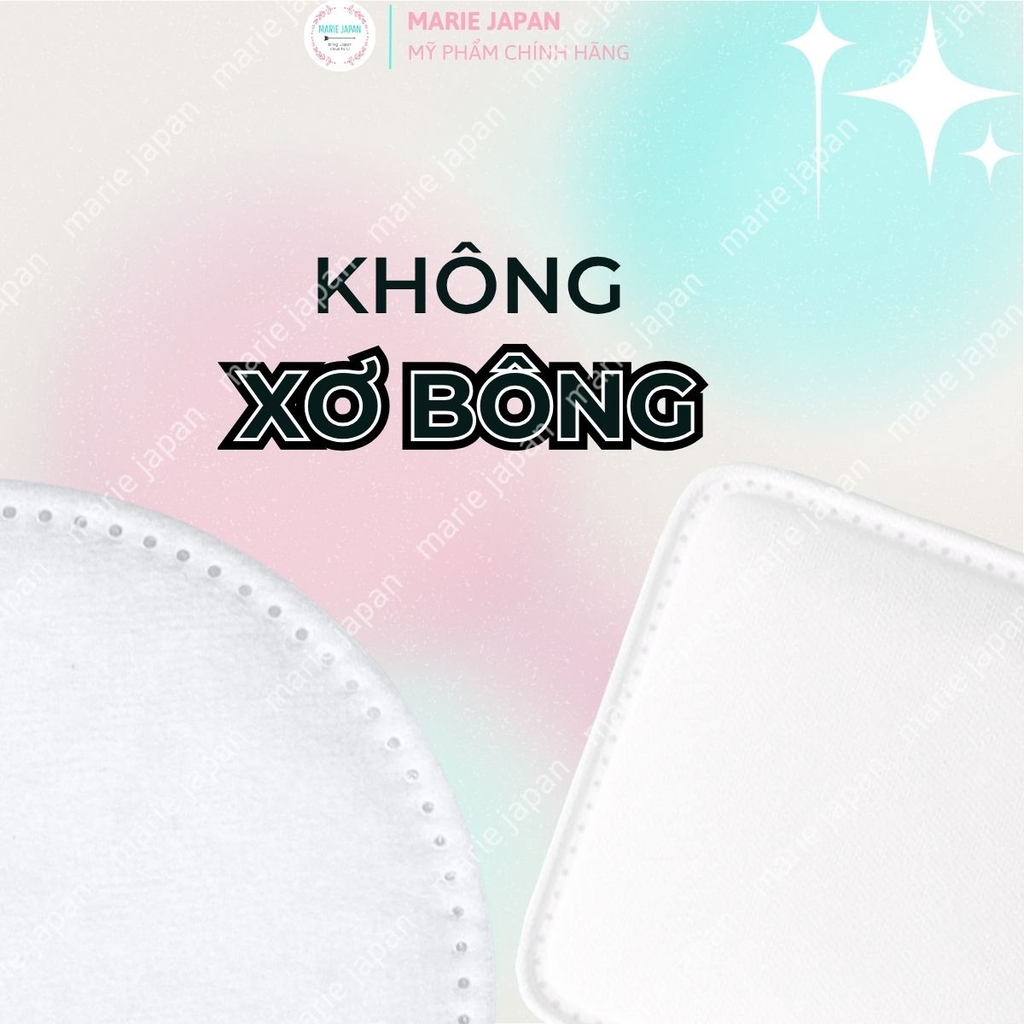 Bông Tẩy Trang La Soirée Premium Cotton Pads 100% Cotton Tự Nhiên Siêu Mềm Mịn Không Xơ Bông