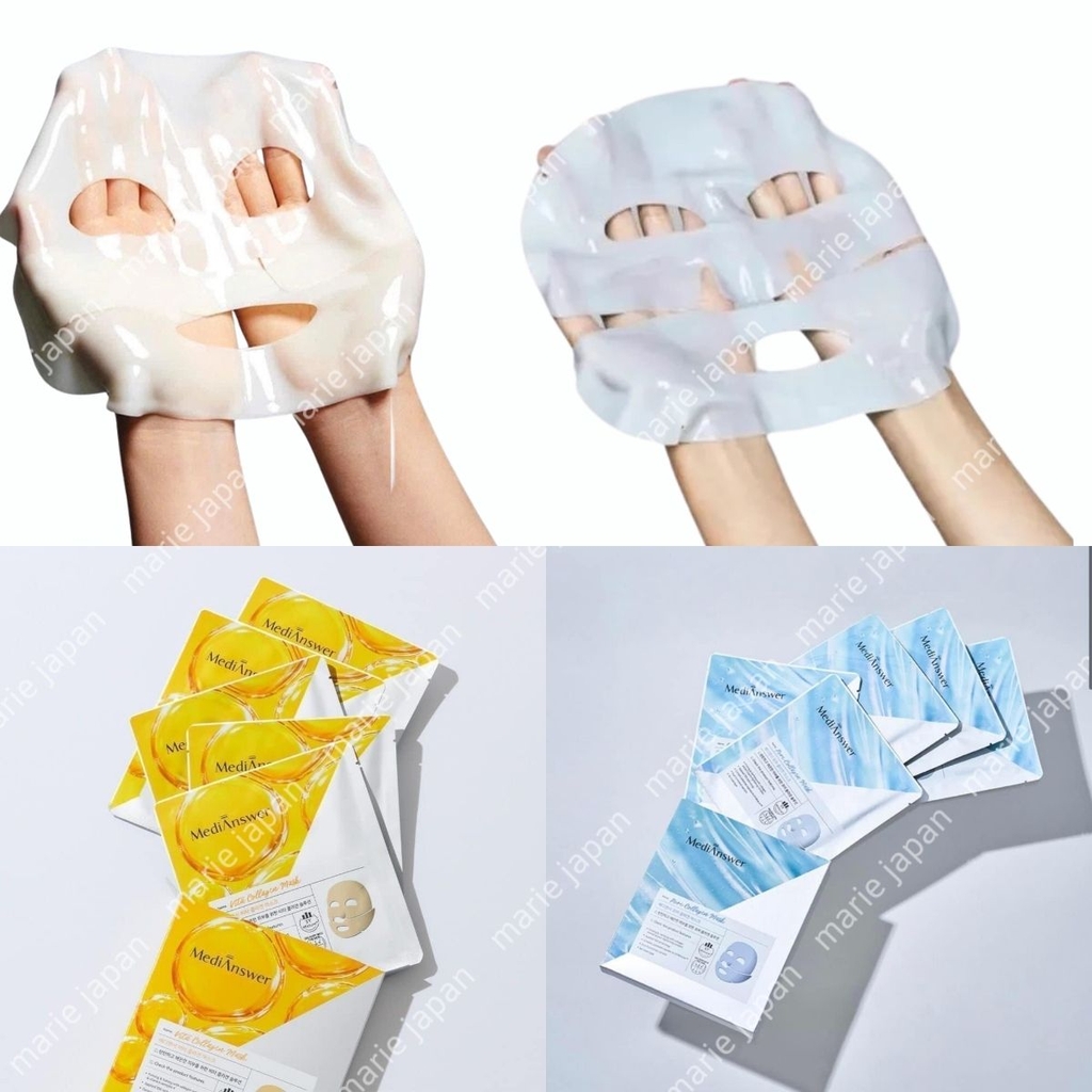 Mặt Nạ Thạch MediAnswer Collagen Cấp Ẩm Sâu Tăng Đàn Hồi Căng Mịn Da Hàn Quốc Hộp 5 Miếng