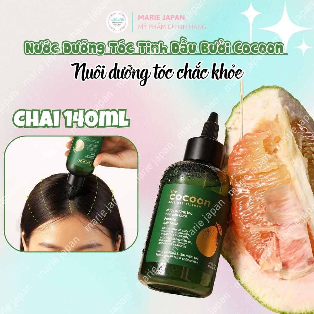 Combo Cocoon 2 Món 1 Tẩy Tế Bào Chết Body Cà Phê Mịn Da 200ml + 1 Xịt Dưỡng Tóc Vỏ Bưởi Giảm Gãy Rụng 140ml 